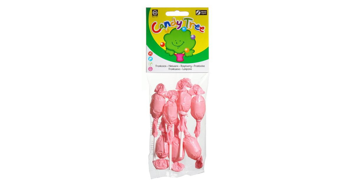 Organic raspberry-flavored candies