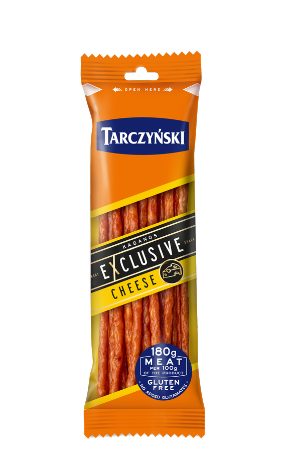 Karštai rūkytos Kabanos dešrelės TARCZYNSKI Exclusive, su sūriu, II r., 105 g
