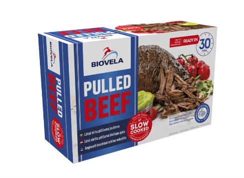 Slow cook pulled beef BIOVELA,  700 g