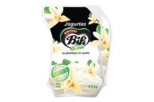 Jogurtas su plombyru/vanile BIFI ACTIVE 2% 900g