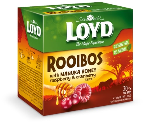 Fruit tea LOYD, honey, raspberry, cranb. fl., 20 x 1.7g