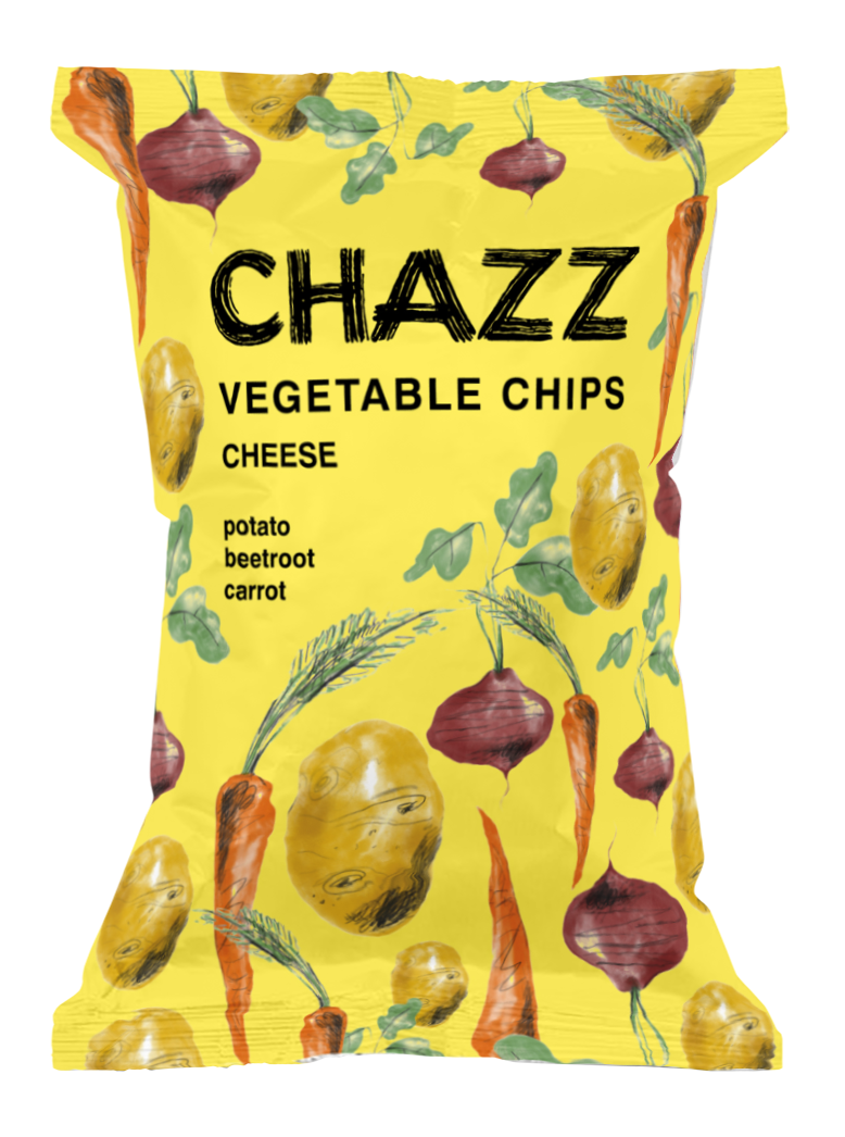 Vegetable chips CHAZZ with cheese, 75 g