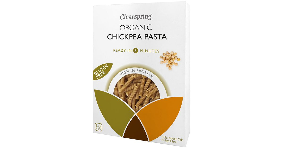 Organic chickpea pasta
