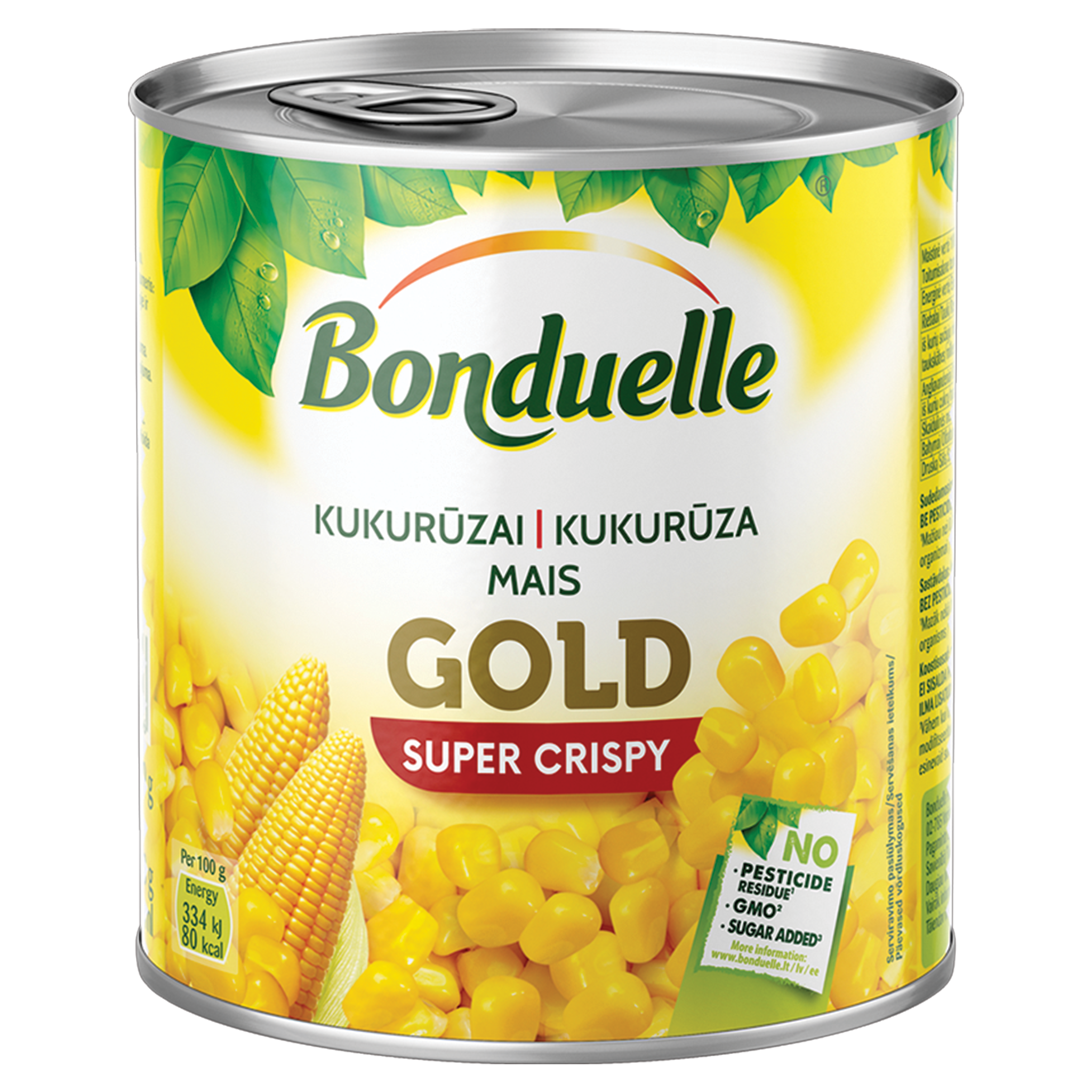 Canned sweet maize BONDUELLE, 670g/570g