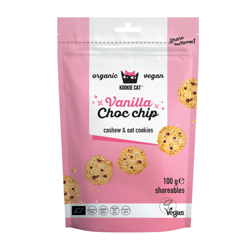 Organic Vanilla Oat Cookies with Cashew CHOC CHIP