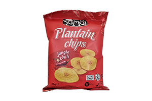 Plantano traškučiai JUNGLE CHILLI SAMAI 75g