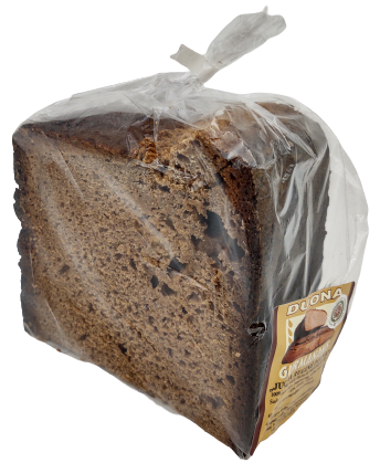 Black rye bread with hemp seeds