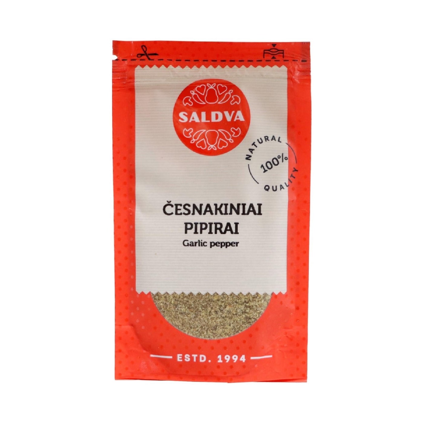 Garlic pepper SALDVA, 30 g