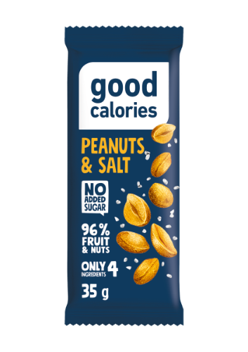 Date bar GOOD CALORIES, with salted peanuts, 35 g