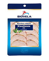 Karštai rūkyta kiaulienos filė su kmynais griežinėliais, 90 g