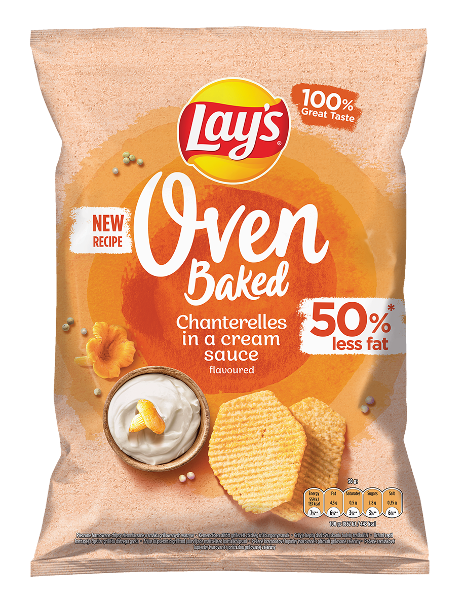 Potato chips LAY'S Oven Baked chanterelles sauce flavor, 110g