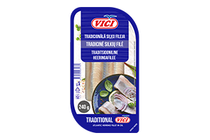 Tradicinė silkių filė VIČI aliejuje, 240 g