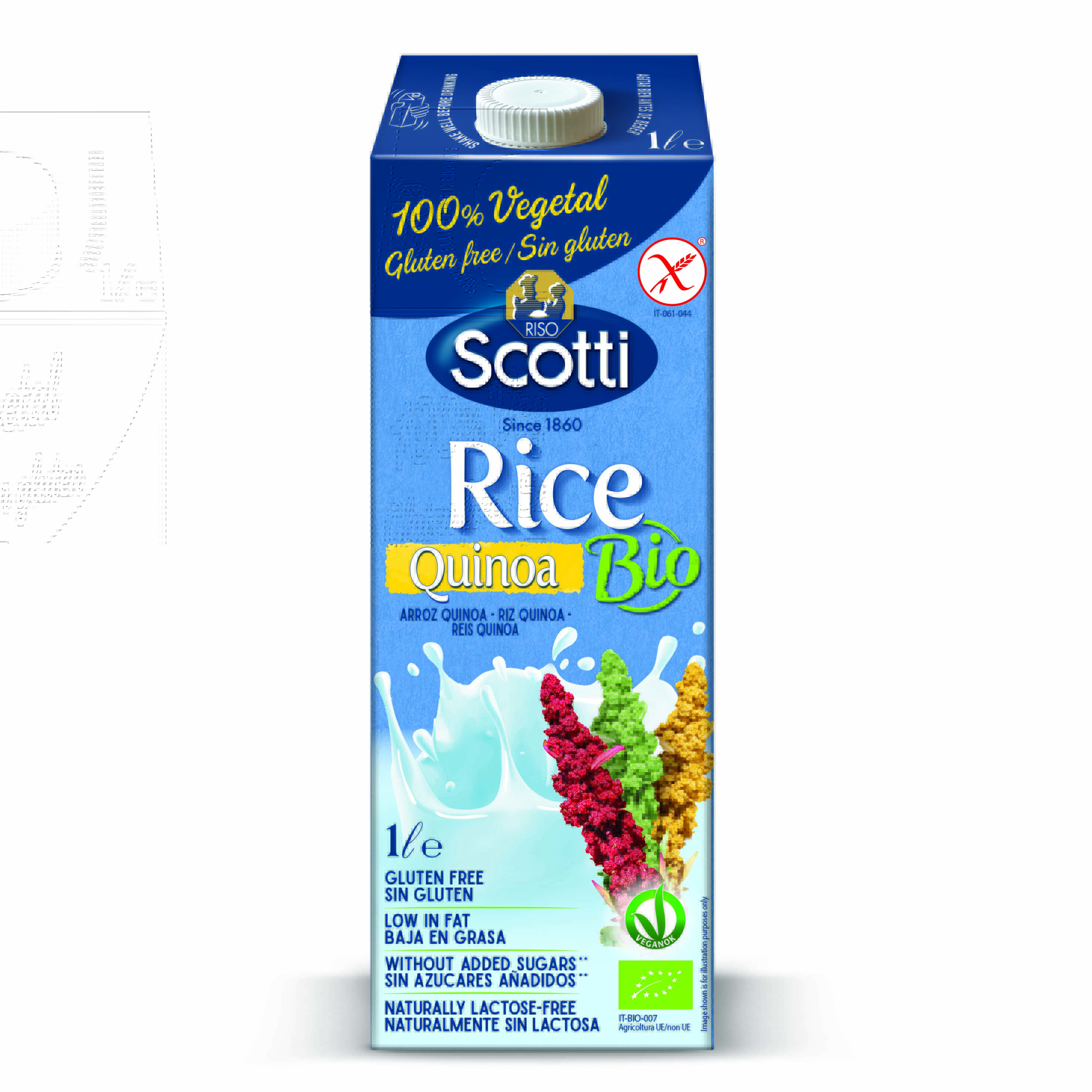 Organic Rice drink SCOTTI, with Bolivian pigeon, 1l, LT-EKO-001 (M)