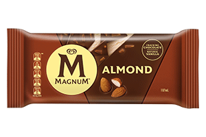 Vaniliniai valgomieji ledai MAGNUM ALMOND 120 ml