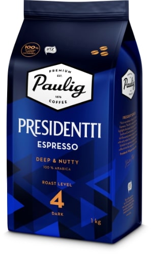 Roasted whole coffee beans PAULIG PRESIDENTTI Espresso, 1 kg