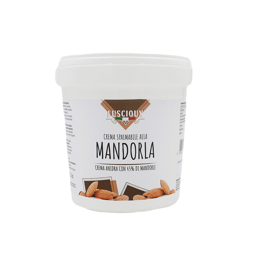 Almond nut cream LUSCIOUX, 45%, 1 kg