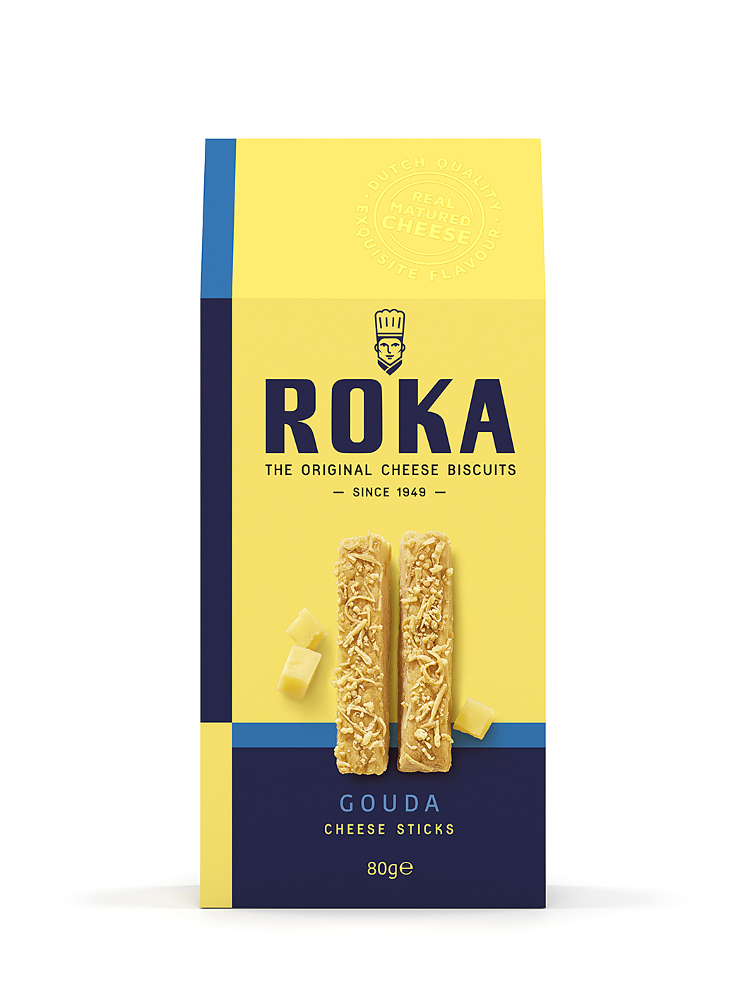 Cheese sticks ROKA Gouda, 80 g