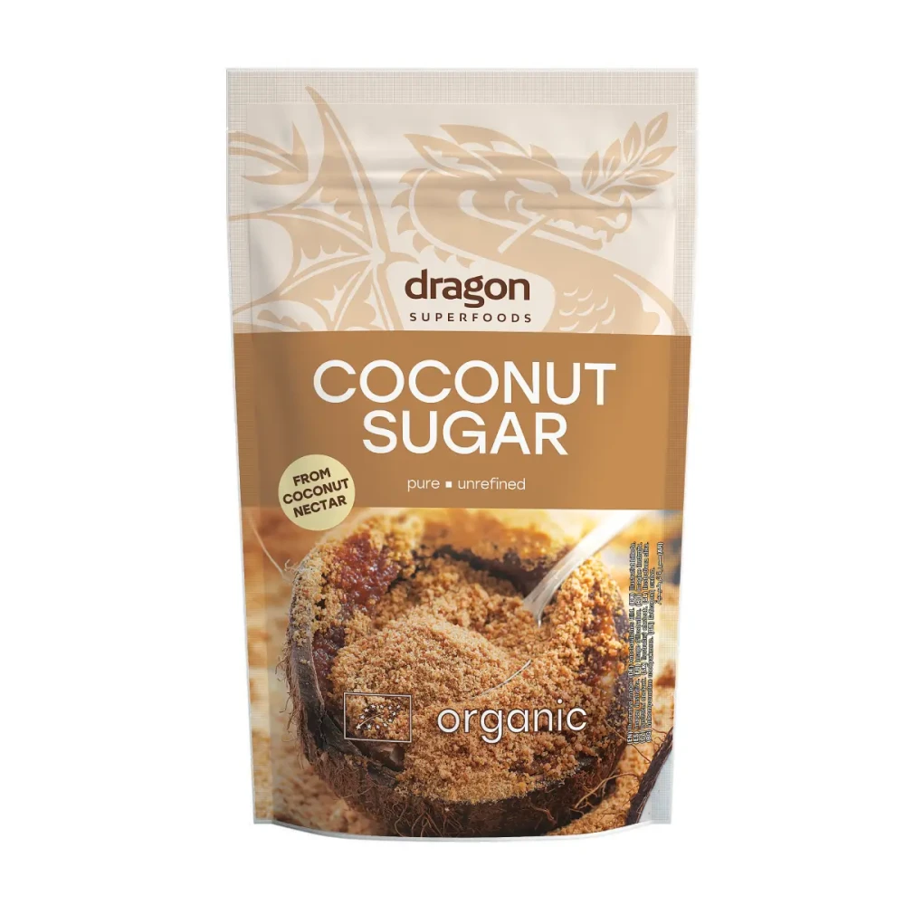 Kokosų žiedų cukrus DRAGON SUPERFOODS, ekologiškas