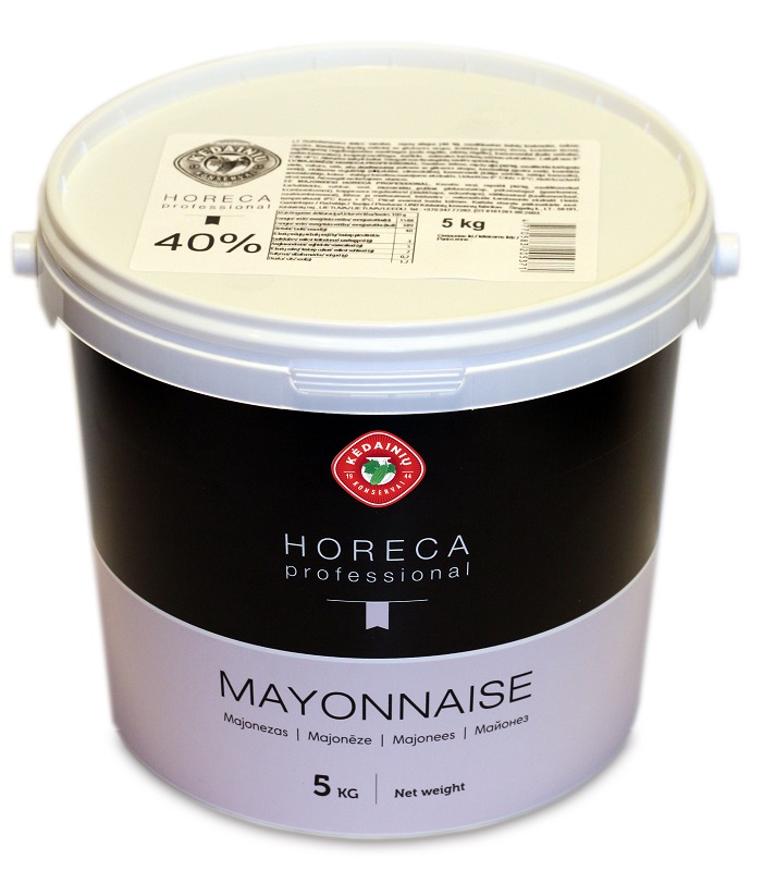 Tradicinis mayonnaise KĖDAINIŲ horeca professional, bucket, 40% fat, 5 kg