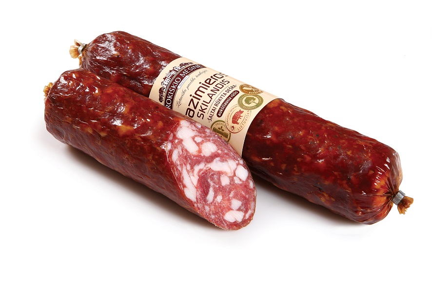 Šaltai rūkyta dešra Kazimieros skilandis, a.r., ~700g