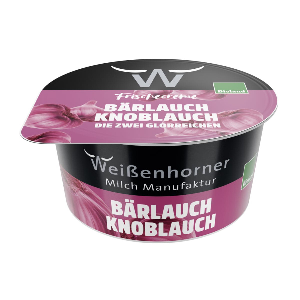 Creamy spread with wild garlic, organic