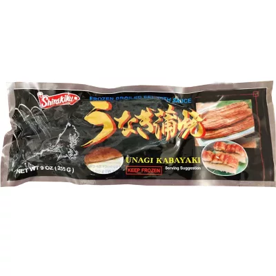 Frozen broiled eel, fillet, UNAGI KABAYAKI, without glaze, ~242-271g