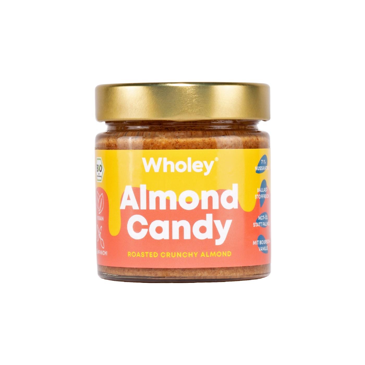 Ekologiškas riešutų kremas, Wholey Almond Candy, 200g  LT-EKO-001