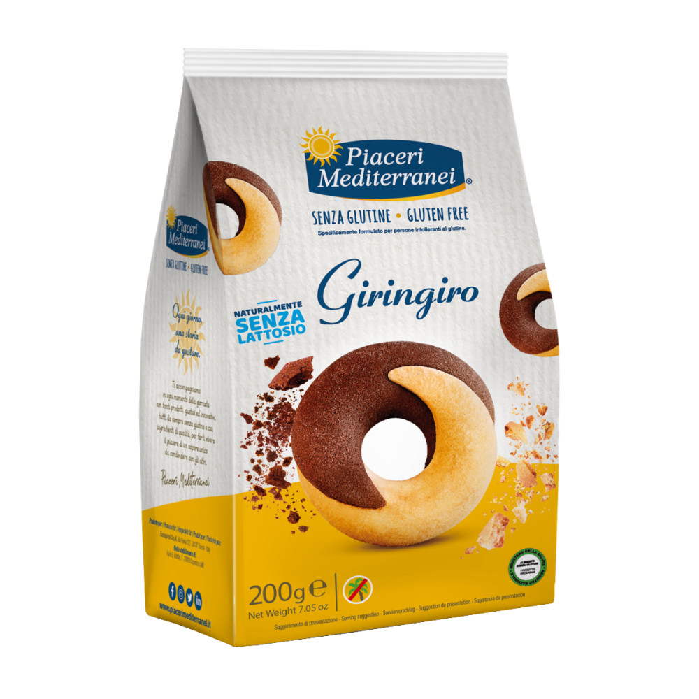 Sausainiai su grietinėle ir kakava GIRINGIRO, be glitimo