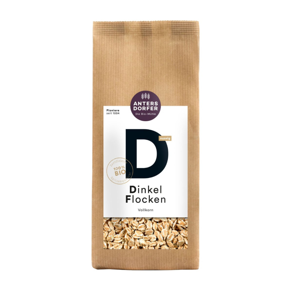 Organic whole grain spelt flakes