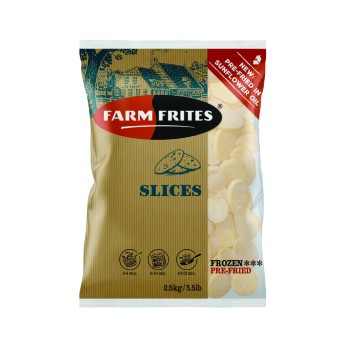 Frozen potatoes slices FARM FRITES, 2,5kg