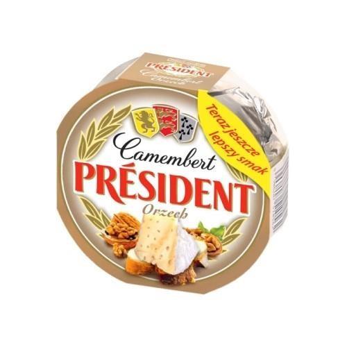 Mold cheese PRESIDENT Camembert, with nuts, 120 g