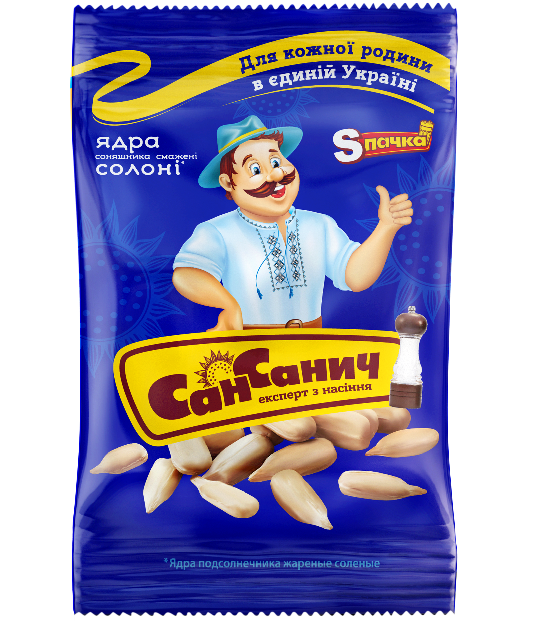 Sunflower kernels SAN SANICH, roasted, with salt, 100 g