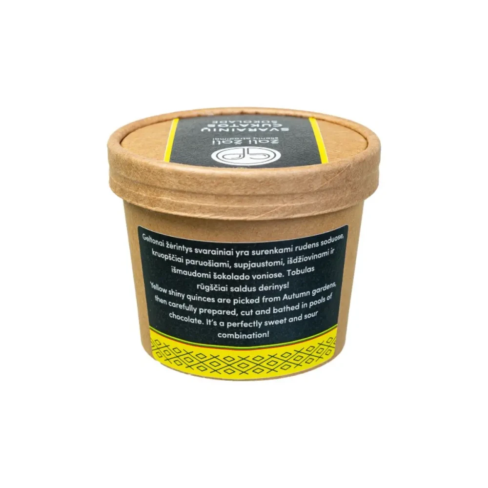 Svarainių cukatos juodajame šokolade