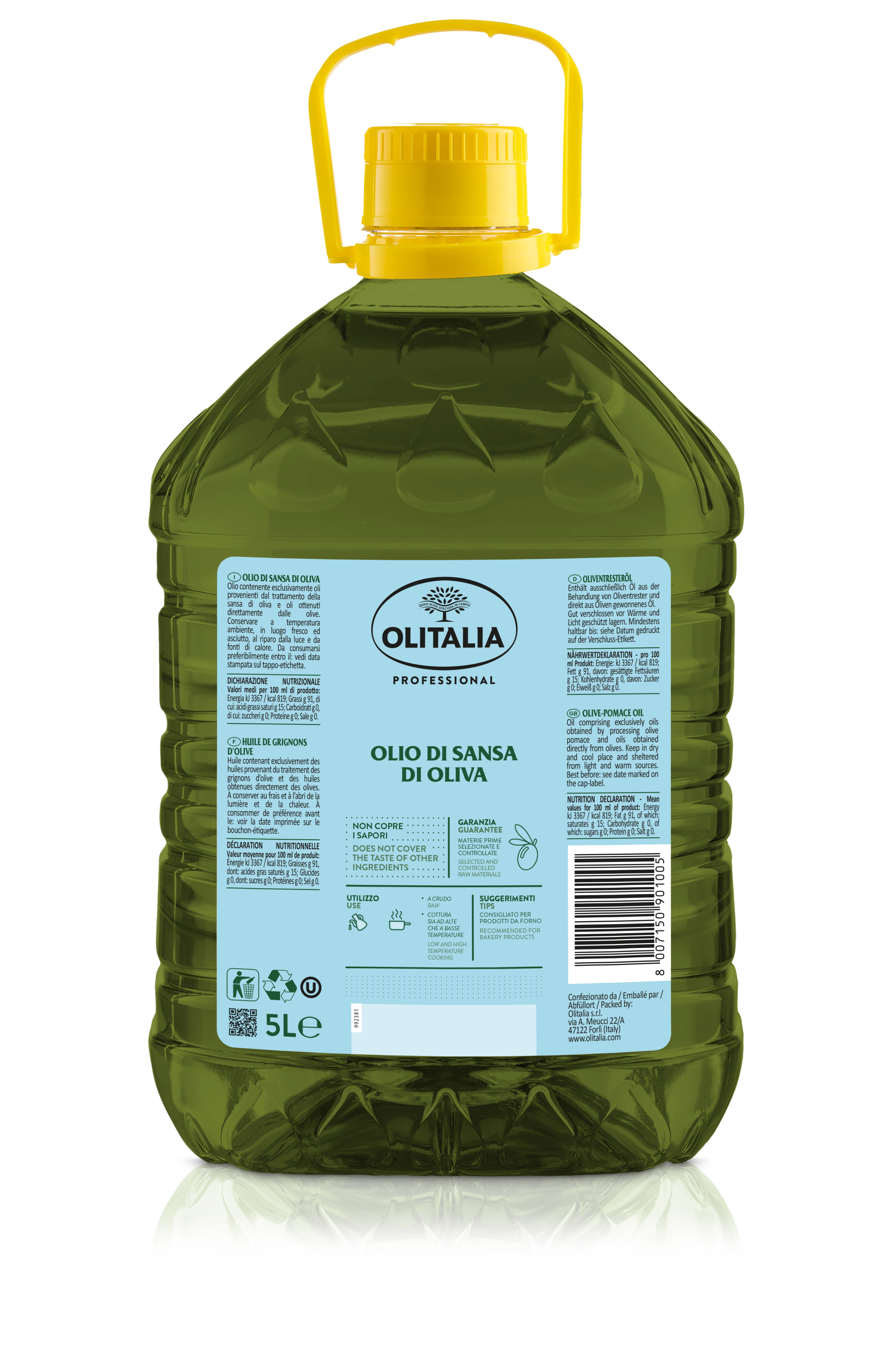 Olive pomace oil OLITALIA, 5 l