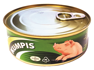 Kapotas kiaulienos kumpis skardinėje, 240 g