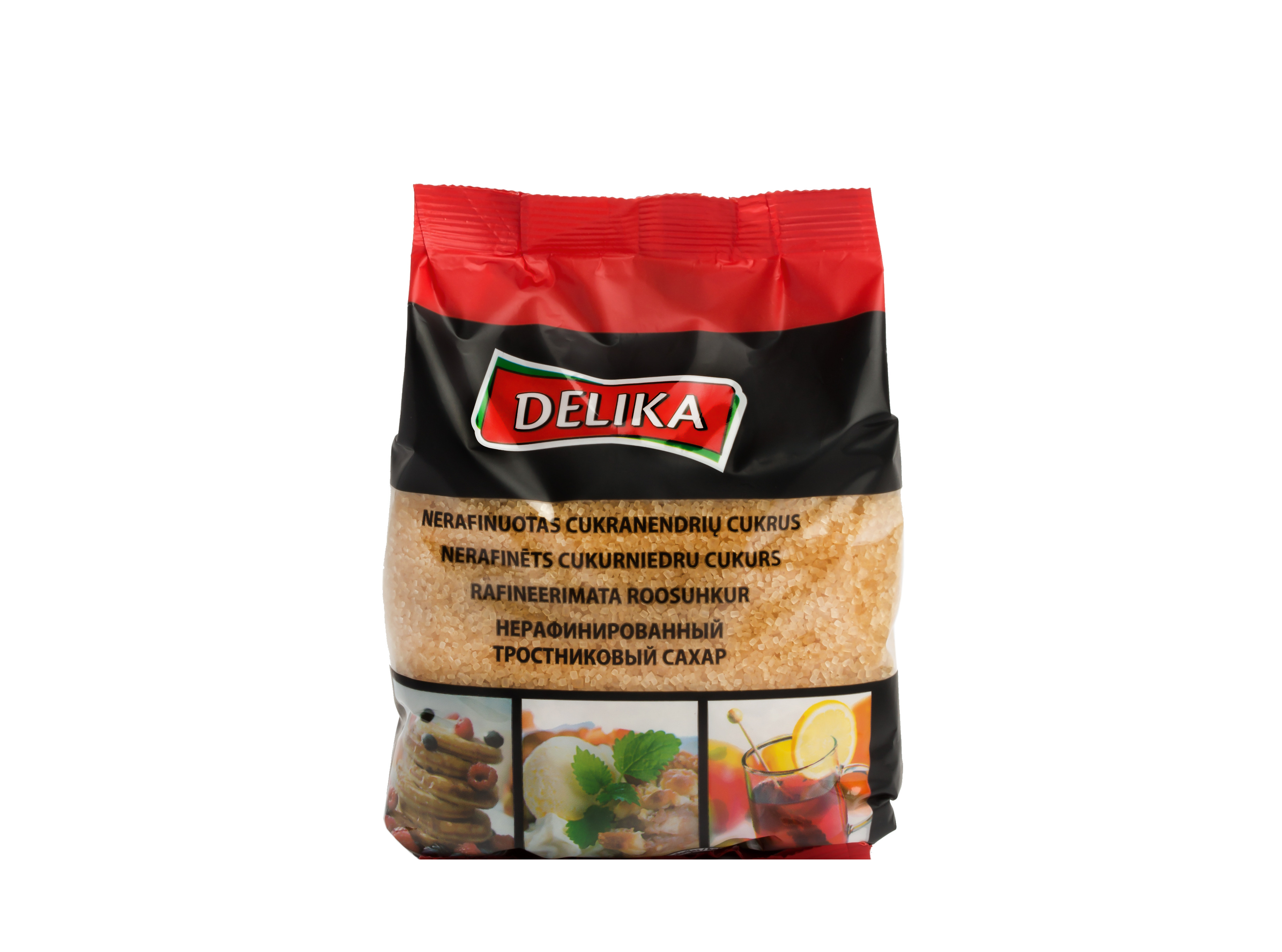 Cane sugar DELIKA, unrefined, 500 g