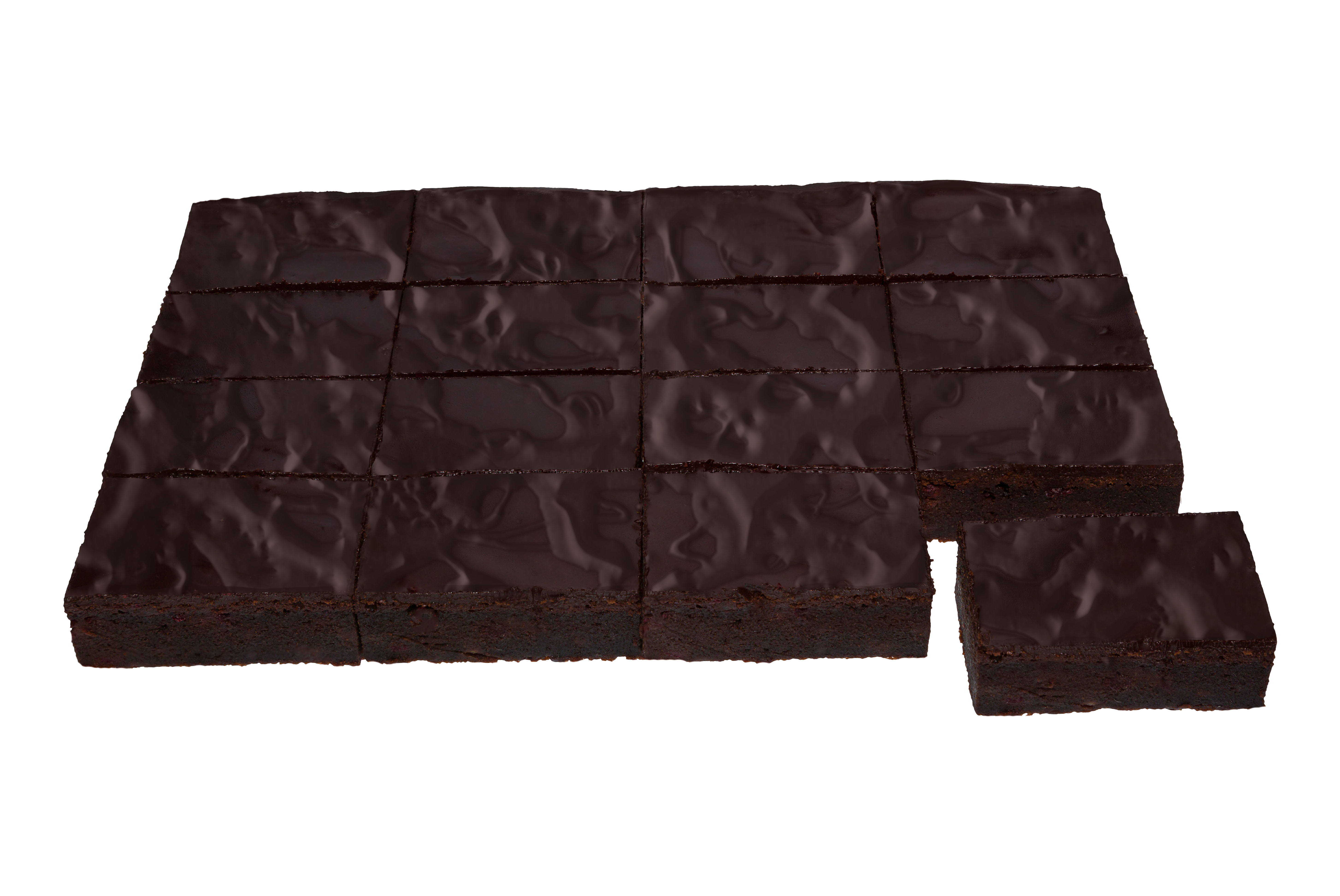 Frozen cake Brownie, sliced (16x112.5g), 1.8 kg