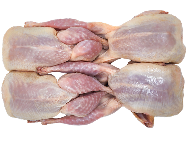 Frozen quails, 4 x 180g+, Spain