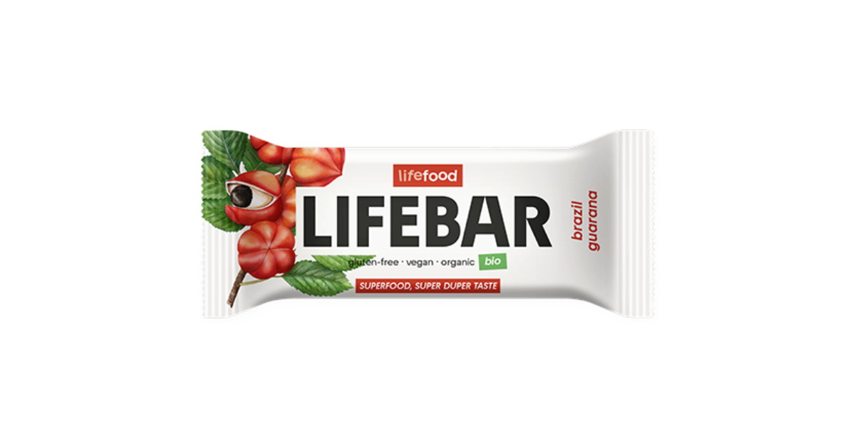 Organic bar with Brazil nuts and guarana