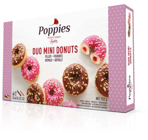 Frozen mini donuts  POPPIESDUO, 152 g