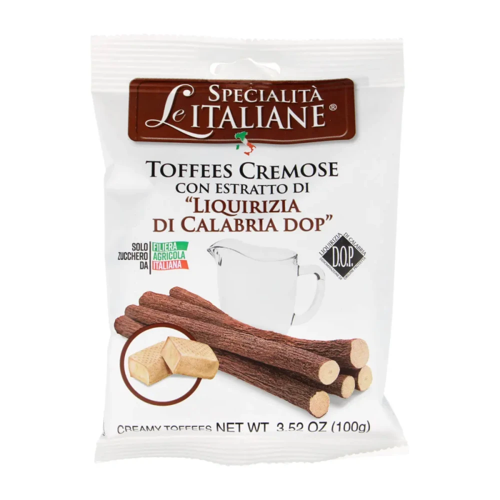 Kreminiai irisai su saldymedžiu LIQUIRIZIA DI CALABRIA DOP