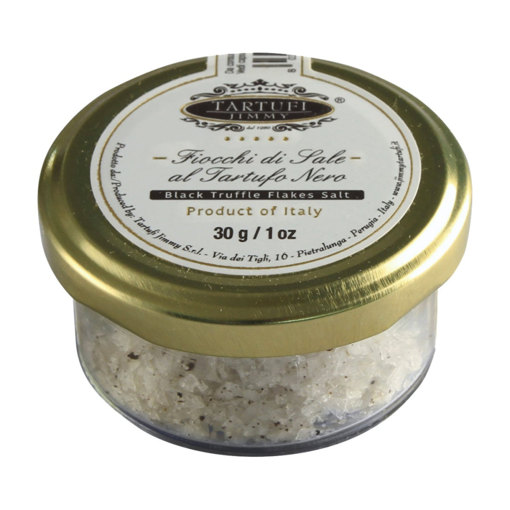 Salt flakes with black truffles