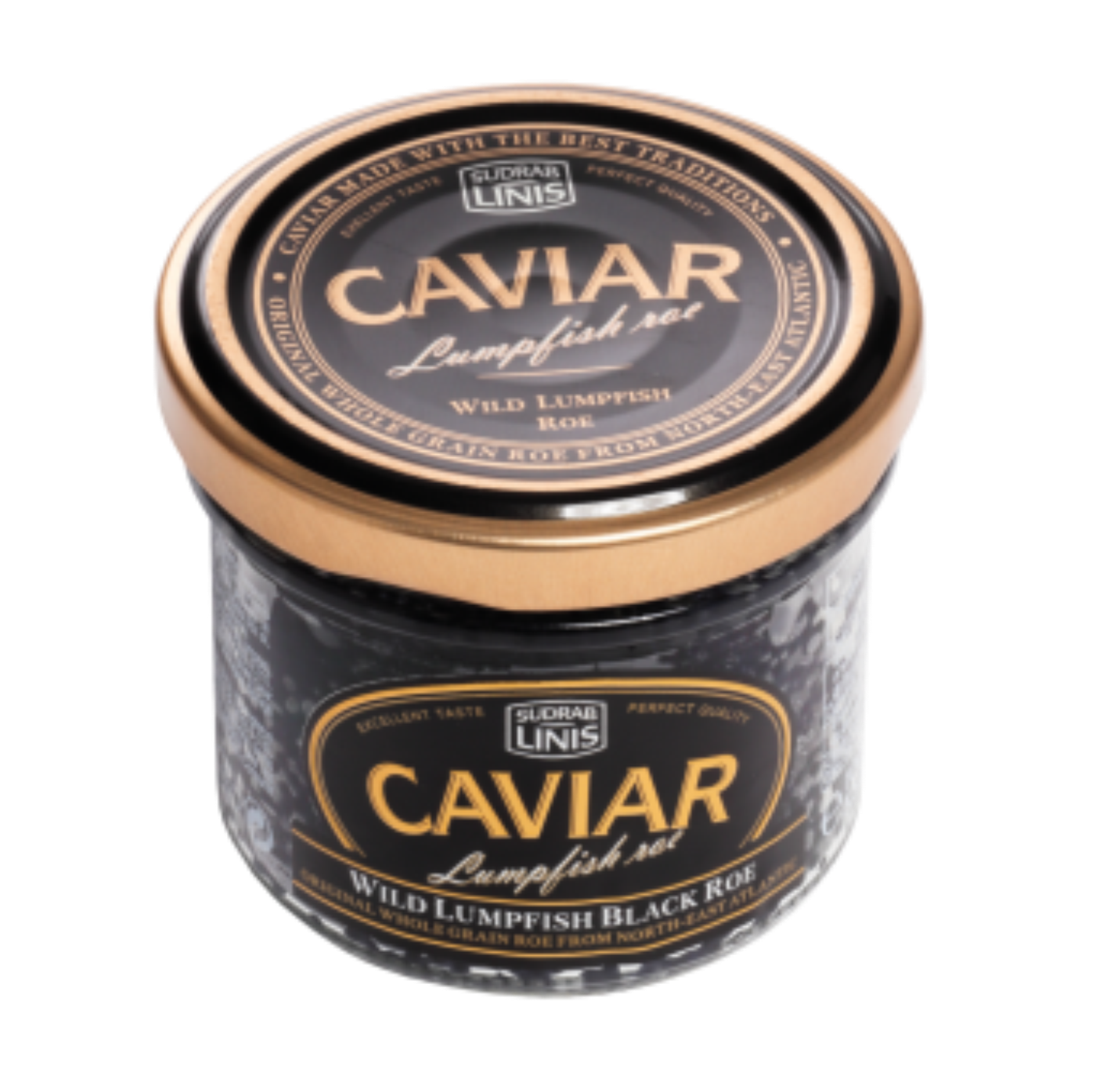 Wild Lumpfish roe SUDRABLINIS, black, 100 g