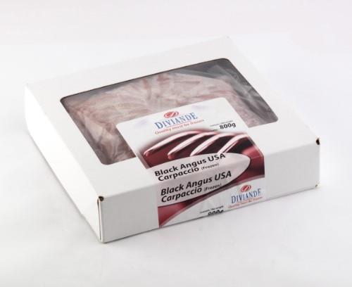 Frozen beef carpaccio Black Angus USA 10x80g