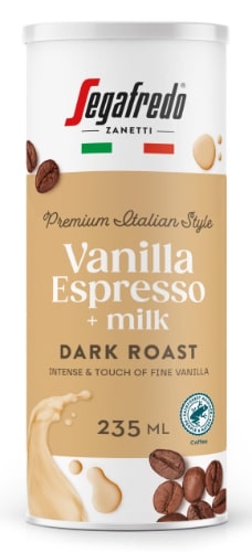 Cold coffee drik SEGAFREDO Vanilla Espresso + milk, 235  ml