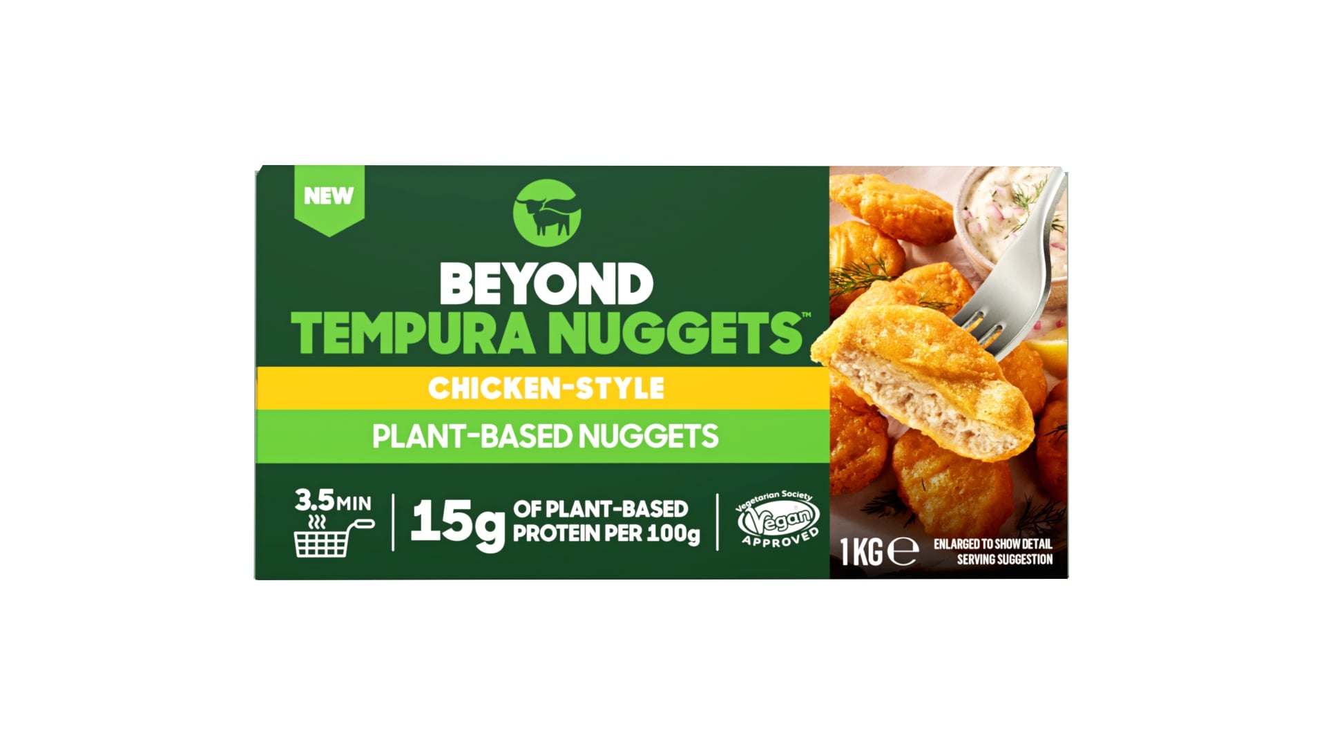Plant-based chicken nuggets Tempura, BEYOND MEAT, frozen, 1 kg