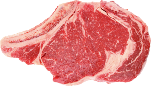 Frozen RIB STEAK with bone (matured beef) ~400 g