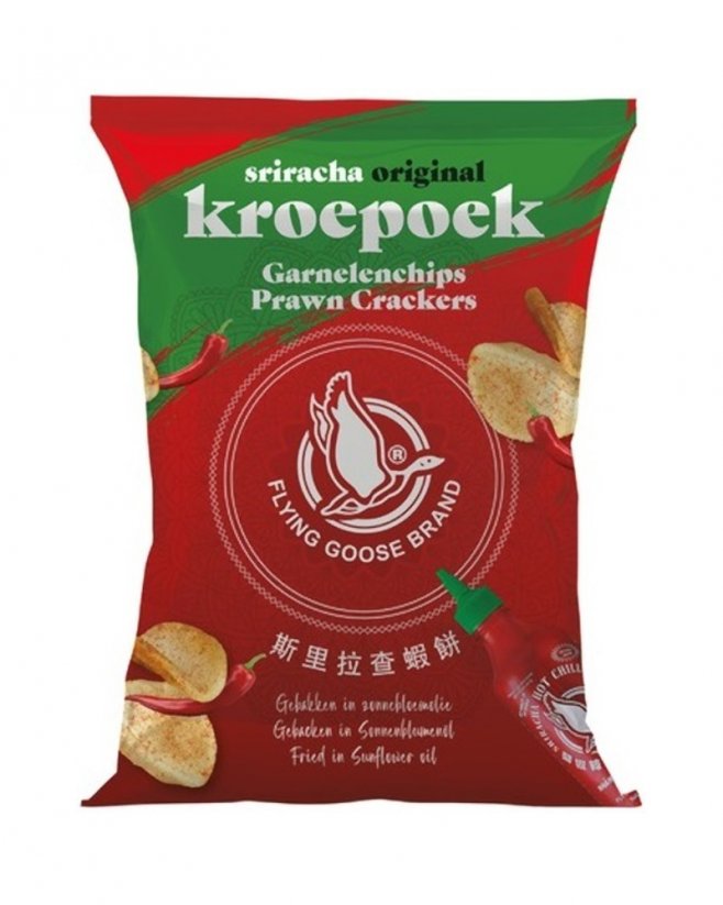 Shrimp chips FLYING GOOSE, 80 g