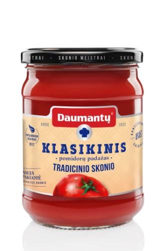 Tomato sauce DAUMANTU CLASSIC, Tradicional taste, 25 % pasta