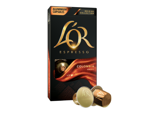 Coffee capsules L'OR Colombia, 10 pcs